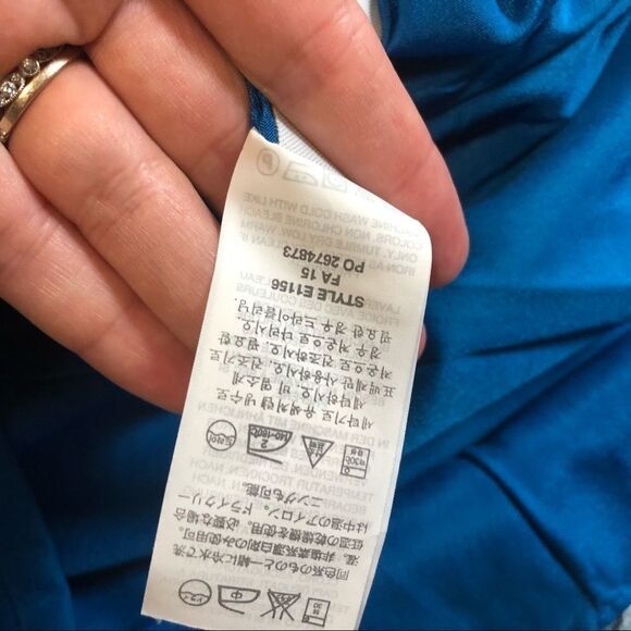 J. Crew Flounce skirt blue floral print sz 12 - Picture 8 of 8